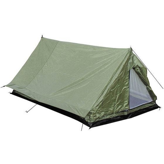 Палатка Minipack 2-местная MFH с Москитной Сеткой - Зеленый