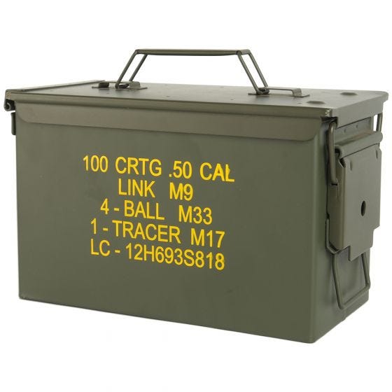 Ящик для Патронов Mil-Tec US M2A1 Cal.50 - Оливковый