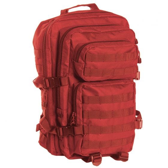 Большой Штурмовой Рюкзак Mil-Tec MOLLE US - Красный