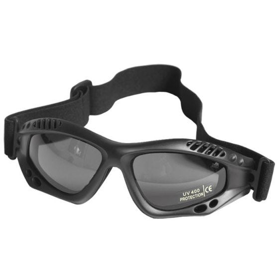 Mil-Tec Commando Goggles Air Pro Smoke Black