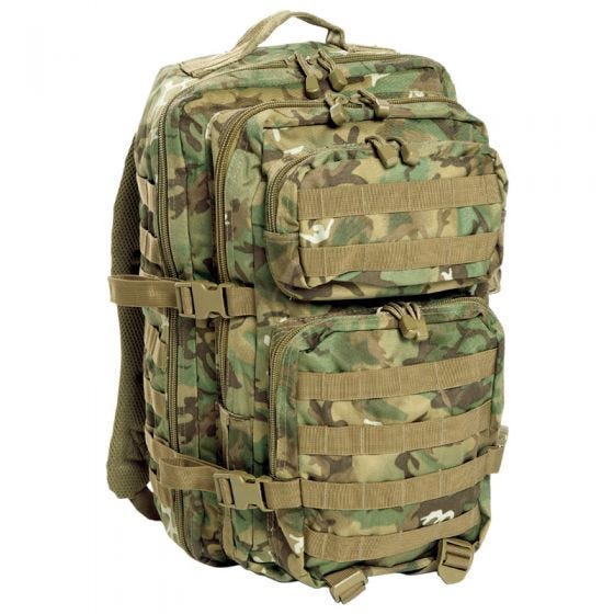 Большой Штурмовой Рюкзак Mil-Tec MOLLE US - Arid Woodland
