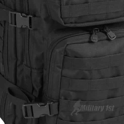 Большой Штурмовой Рюкзак Mil-Tec MOLLE US - Черный