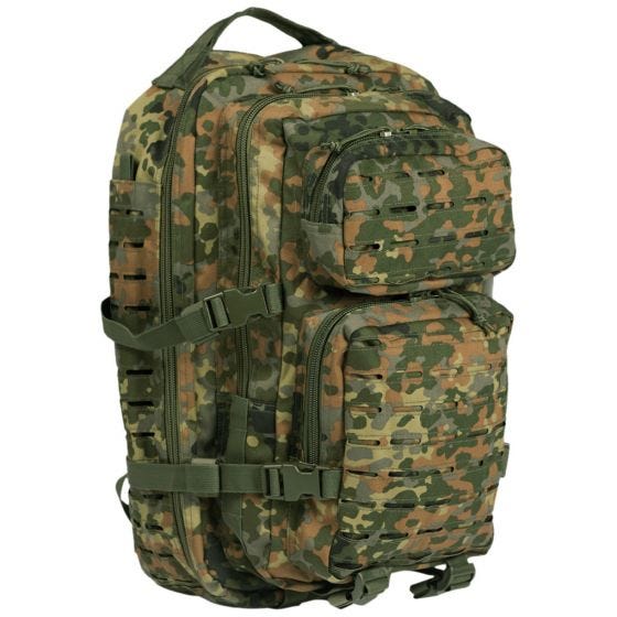 Большой Штурмовой Рюкзак Mil-Tec US с Лазерной Перфорацией - Flecktarn