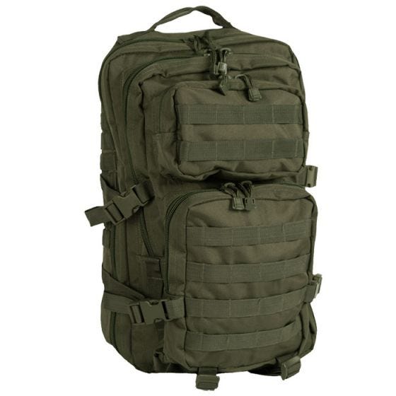 Большой Штурмовой Рюкзак Mil-Tec MOLLE US - Оливковый