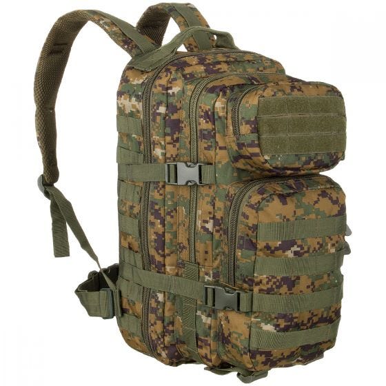 Малый Штурмовой Рюкзак Mil-Tec MOLLE US - Digital Woodland