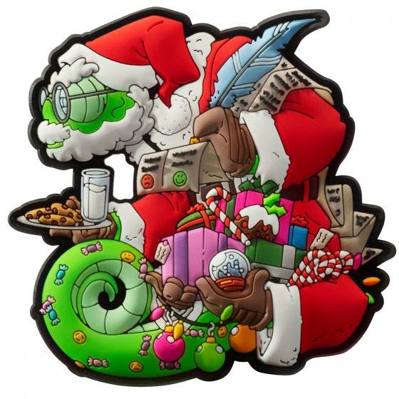 Нашивка Patchlab Chameleon Christmas - Красный/Зеленый