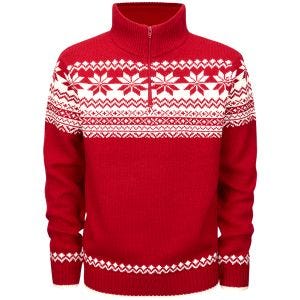 Пуловер Troyer Brandit Norweger - Красный
