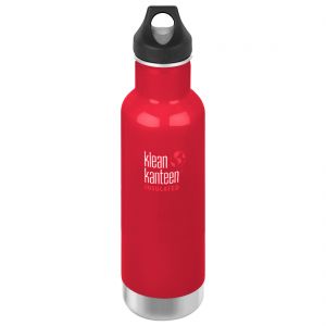 Klean Kanteen 592ml Classic Insulated Bottle Loop Cap Mineral Red