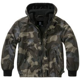 Brandit Windbreaker Front Zip Dark Camo