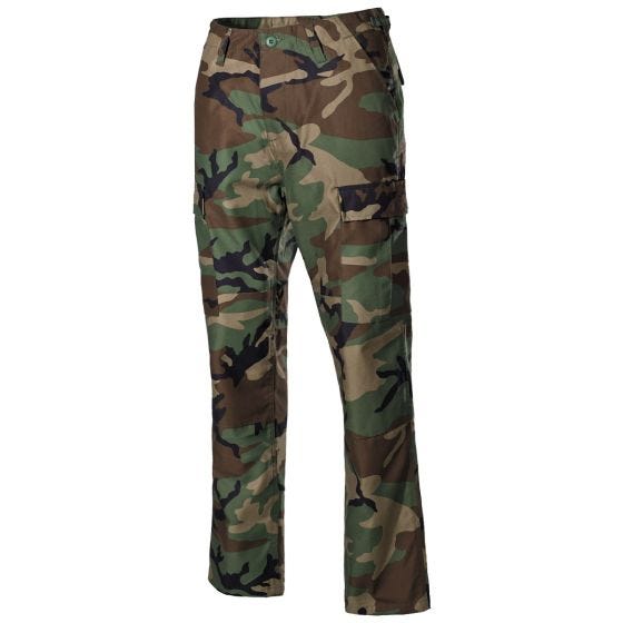 Боевые брюки MFH US BDU Reinforced - Woodland