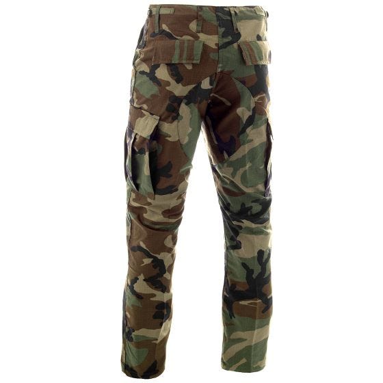 Боевые Брюки MFH BDU из Материала Ripstop Woodland