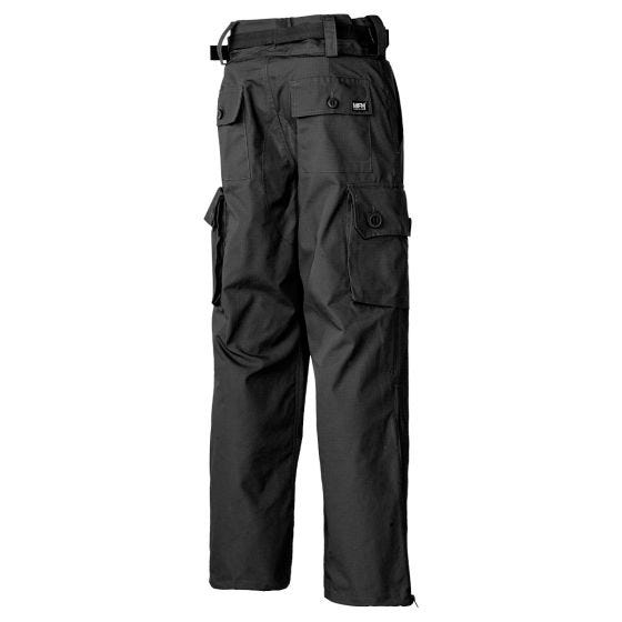 Брюки MFH Comando Smock из материала Ripstop - Черный