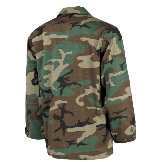Полевая куртка MFH US BDU из материала Ripstop - Woodland Camo