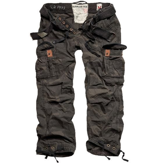 Брюки Surplus Premium Vintage Black Camo