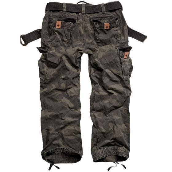 Брюки Surplus Premium Vintage Black Camo