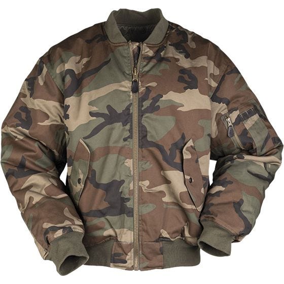 Летная Куртка Mil-Tec MA-1 - Woodland
