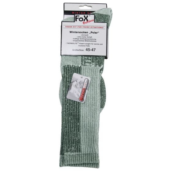 Носки Fox Outdoor Polar Winter - Оливковый/Белый