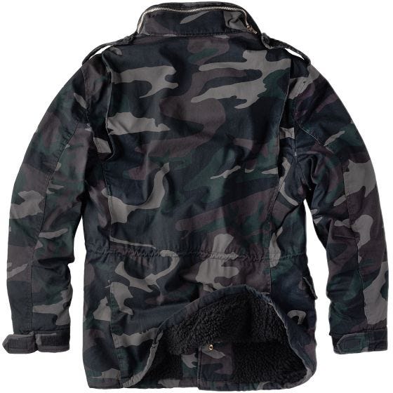 Зимняя Куртка Surplus Paratrooper - Black Camo Washed