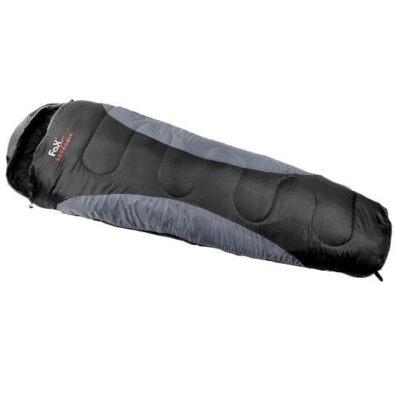 Спальный мешок Fox Outdoor Economic Mummy - Черный/Серый