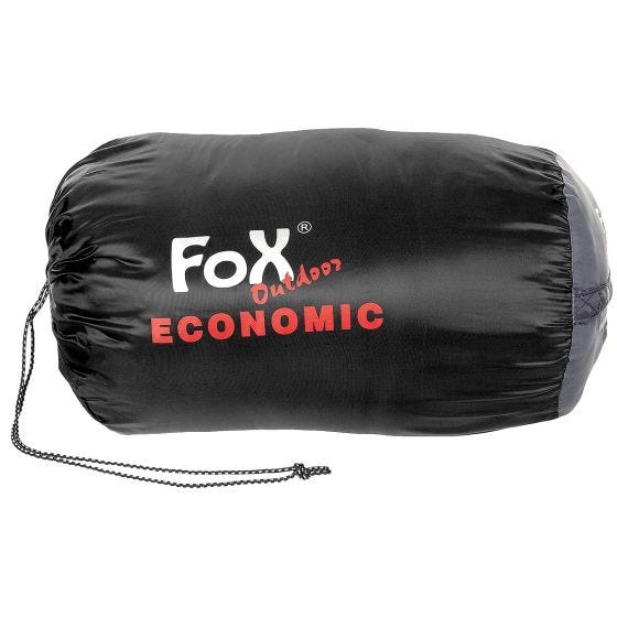Спальный мешок Fox Outdoor Economic Mummy - Черный/Серый