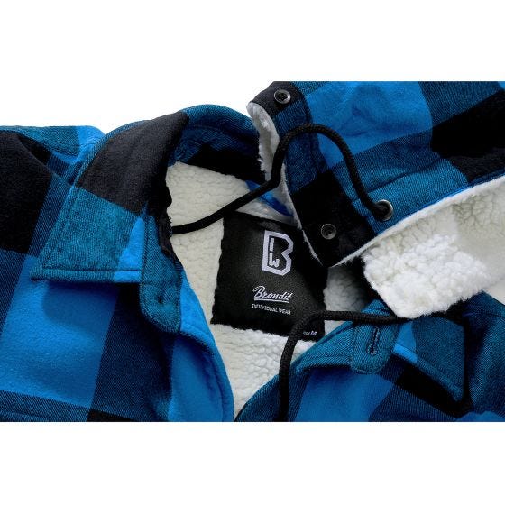 Куртка Brandit Lumber Hooded - Черный/Синий