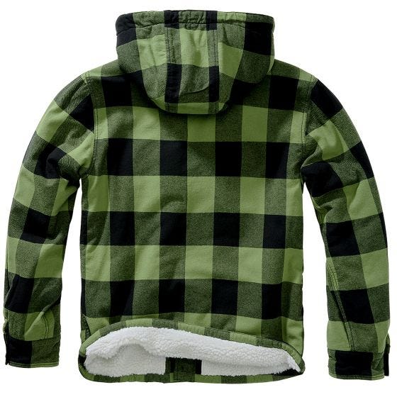 Куртка Brandit Lumber Hooded - Черный/Оливковый