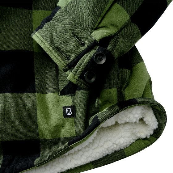 Куртка Brandit Lumber Hooded - Черный/Оливковый