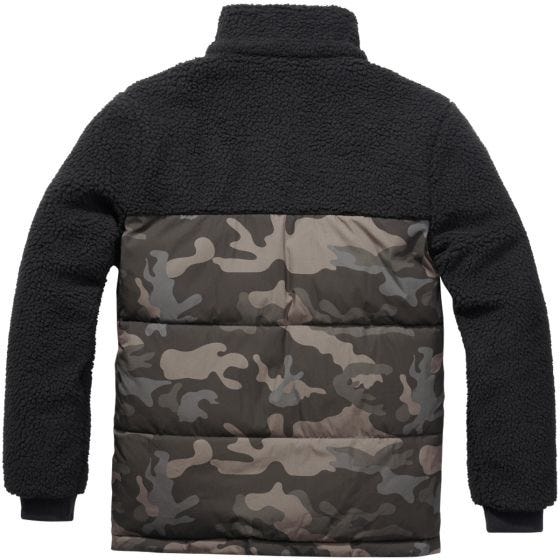 Куртка Brandit Jackson Teddyfleece - Черный/Dark Camo