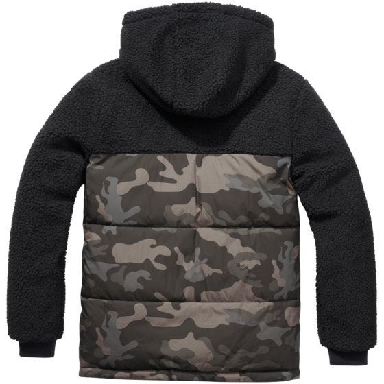 Куртка Brandit Jackson Teddyfleece - Черный/Dark Camo