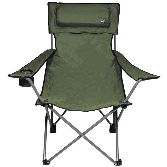 Складной кемпинговый стул Fox Outdoor Deluxe - Оливковый