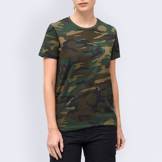 Футболка Brandit ЖЕНСКАЯ - Woodland Camo