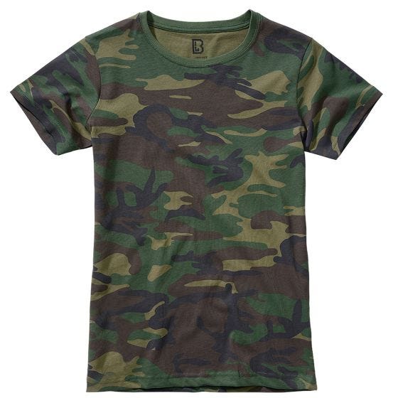 Футболка Brandit ЖЕНСКАЯ - Woodland Camo