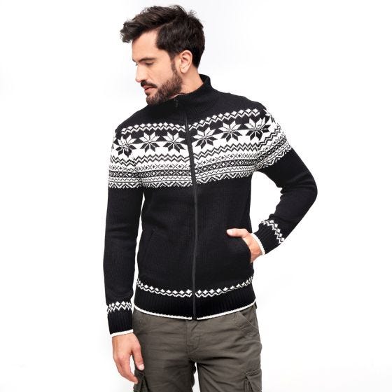 Джемпер Brandit Cardigan Norweger - Черный