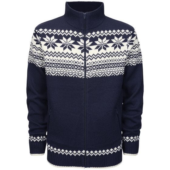 Джемпер Brandit Cardigan Norweger - Navy