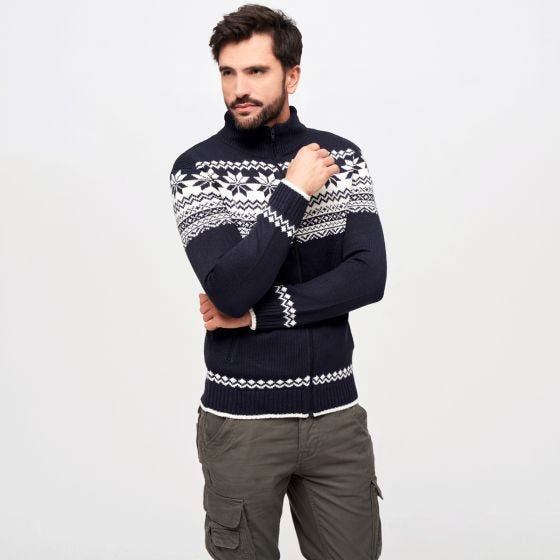 Джемпер Brandit Cardigan Norweger - Navy