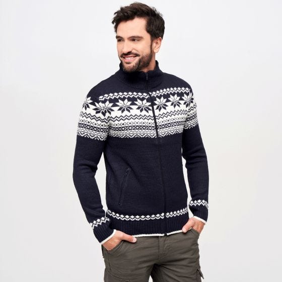 Джемпер Brandit Cardigan Norweger - Navy
