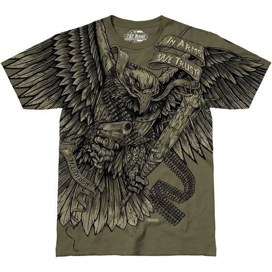 Футболка 7.62 Design In Arms We Trust - Military Green