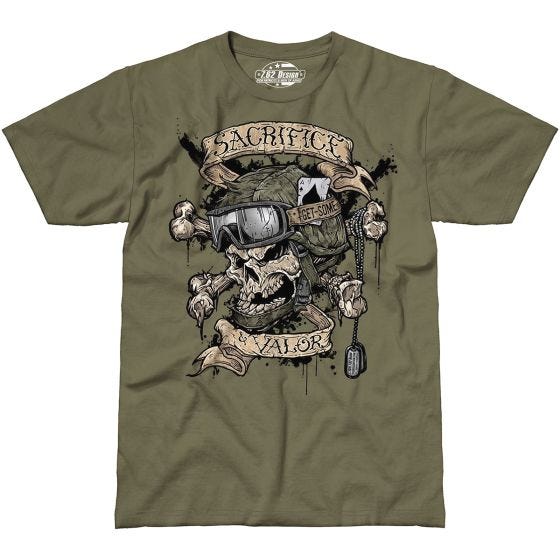 Футболка 7.62 Design Sacrifice & Valor - Military Green