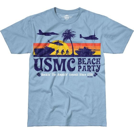 Футболка 7.62 Design USMC Beach Party Battlespace - Sky Blue