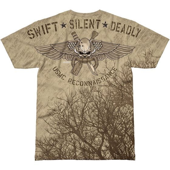 Футболка 7.62 Design USMC Recon Swift Silent Deadly - Sand