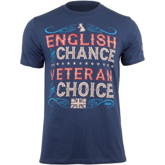 Футболка 7.62 Design Veteran By Choice English - Indigo Blue