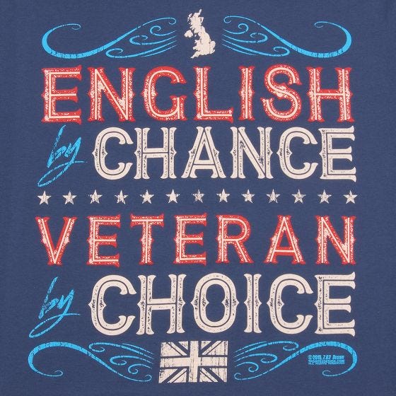 Футболка 7.62 Design Veteran By Choice English - Indigo Blue
