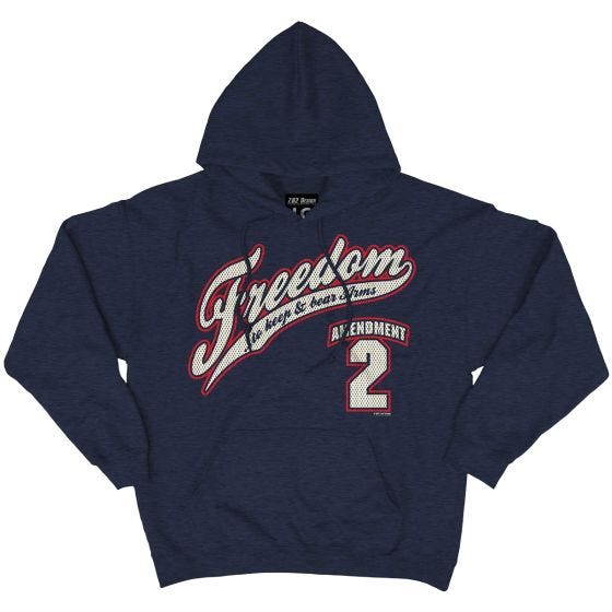 Толстовка с Капюшоном 7.62 Design 2nd Amendment Freedom - Navy Heather