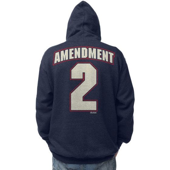 Толстовка с Капюшоном 7.62 Design 2nd Amendment Freedom - Navy Heather