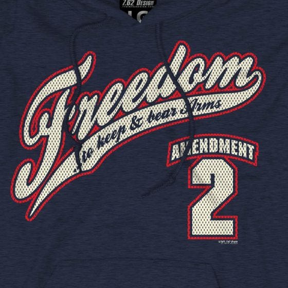 Толстовка с Капюшоном 7.62 Design 2nd Amendment Freedom - Navy Heather