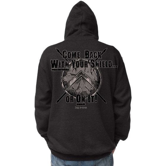 Толстовка с Капюшоном 7.62 Design With Your Shield - Charcoal Heather
