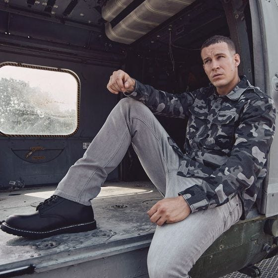 Рубашка с Длинным Рукавом Brandit Vintage - Grey Camo