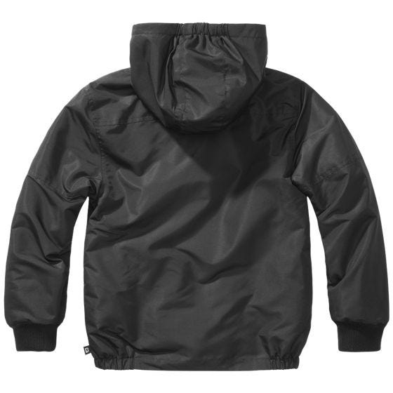 Куртка Brandit Дети Windbreaker Front Zip - Черный