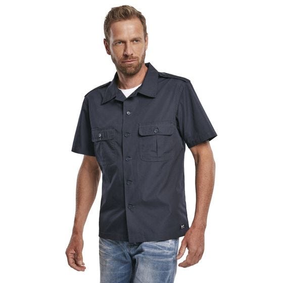 Рубашка с коротким рукавом Brandit US Ripstop - Navy