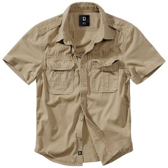 Рубашка с коротким рукавом Brandit Vintage - Camel